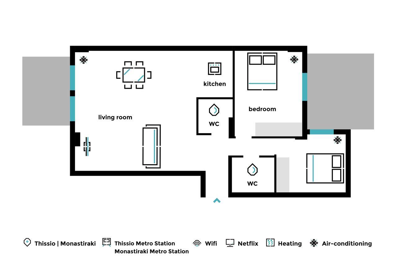Stylish And Spacious 2Bd - Thiseio By Upstreet Atenas Exterior foto